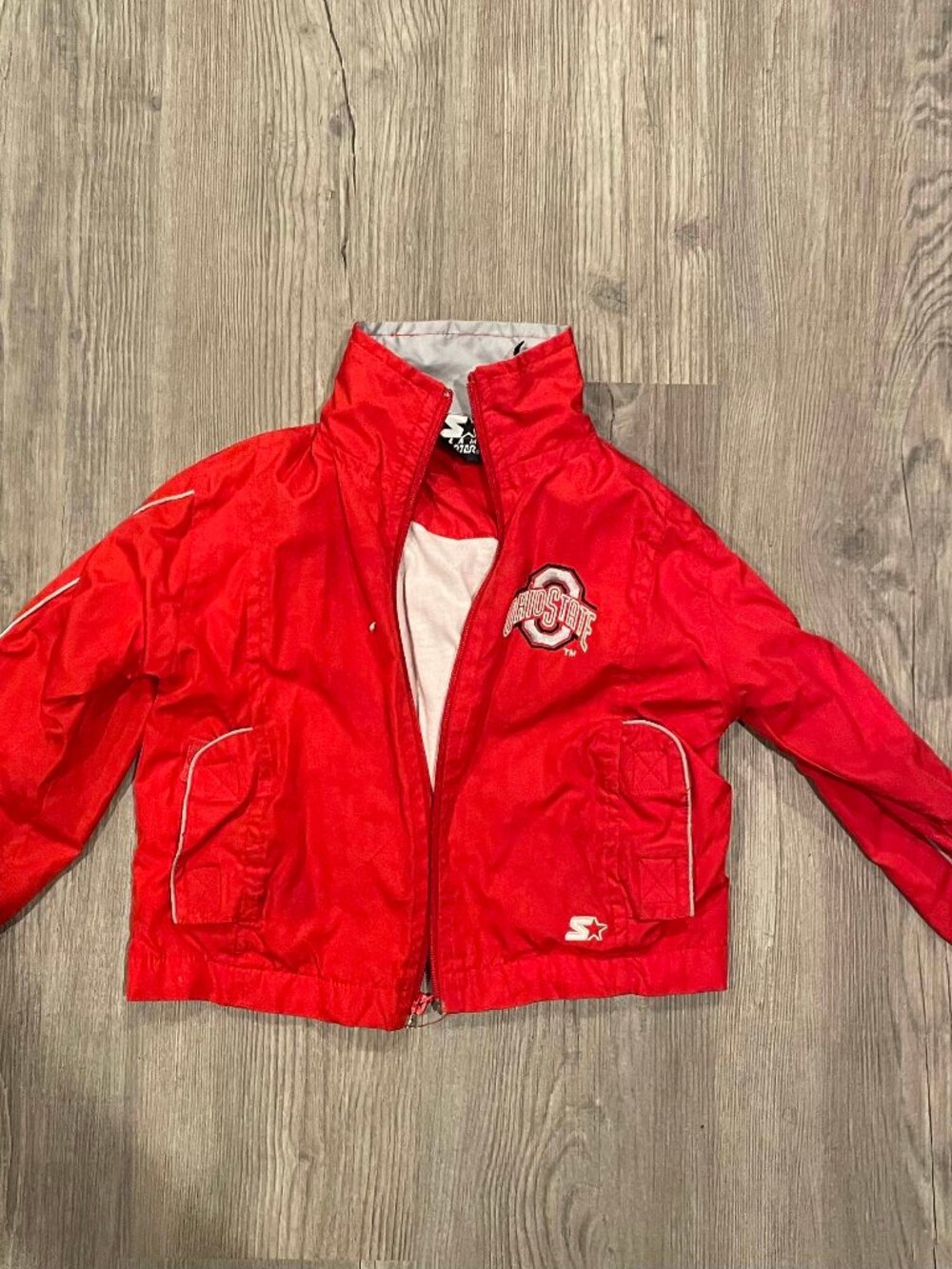 Starter Ohio State Buckeyes Full Zip Windbreaker Jacket 4T